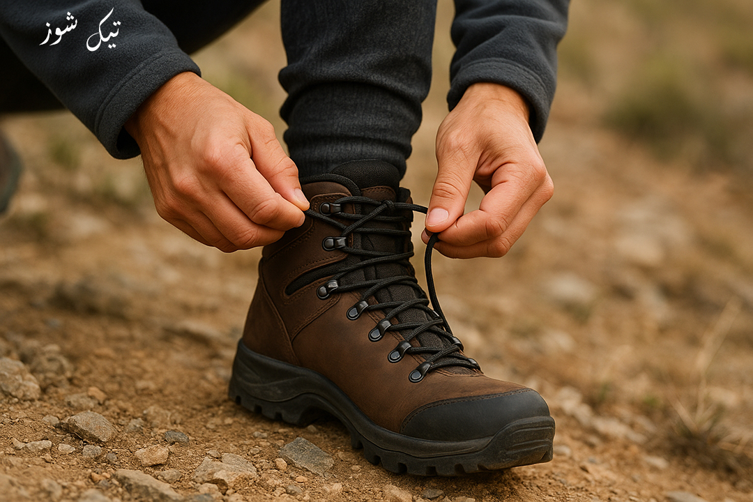 نحوه بستن بند کفش‌ های کوهنوردی